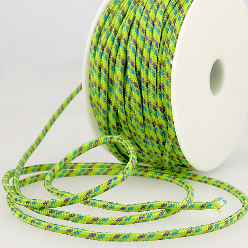 Multicoloured Cord 3mm 16 lime